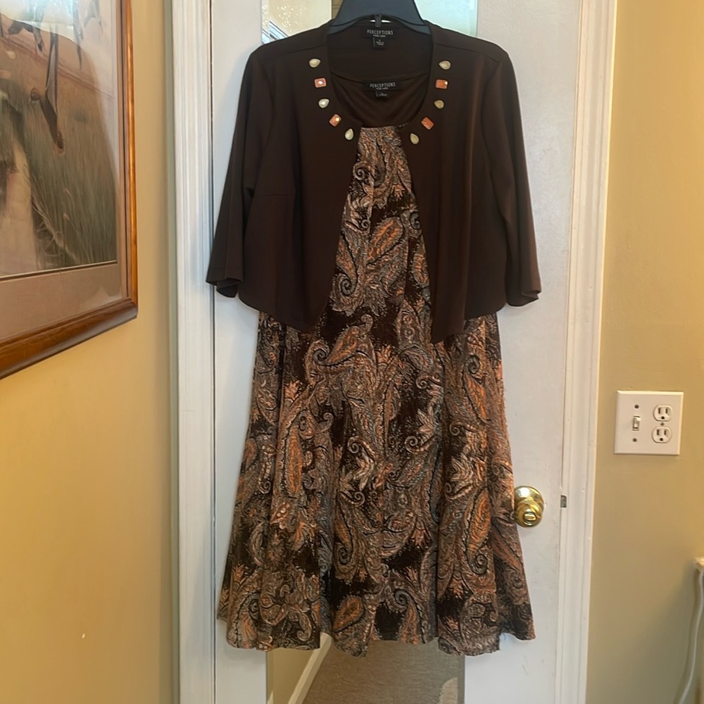 Vintage dress with cover up